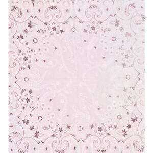 Vintage USA Selvedge Bandana Pink Paisley Cotton Handkerchief 60s-70s AMERICANA